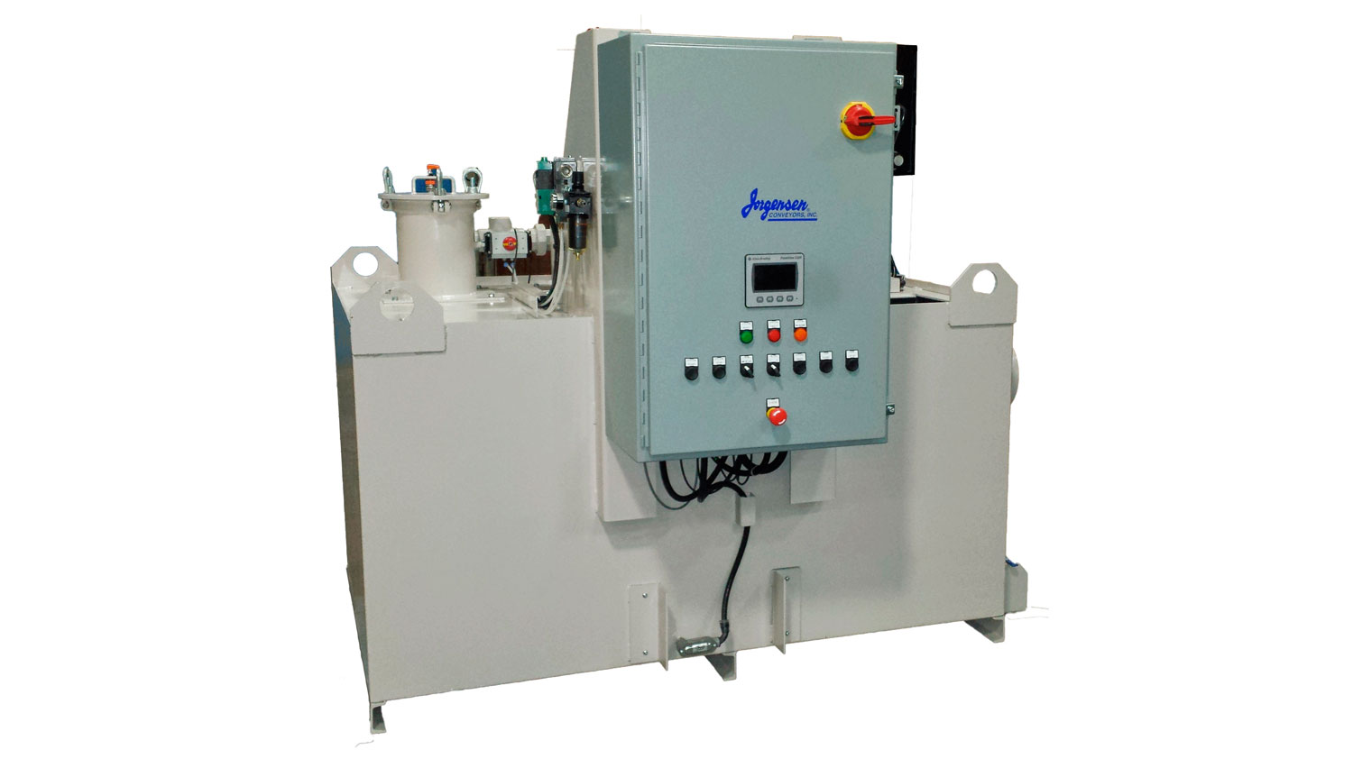 A high pressure coolant filter system pumps coolant into your machine tool